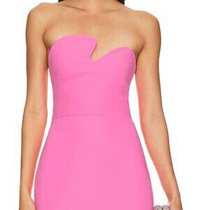 Amanda Uprichard strapless puzzle mini dress